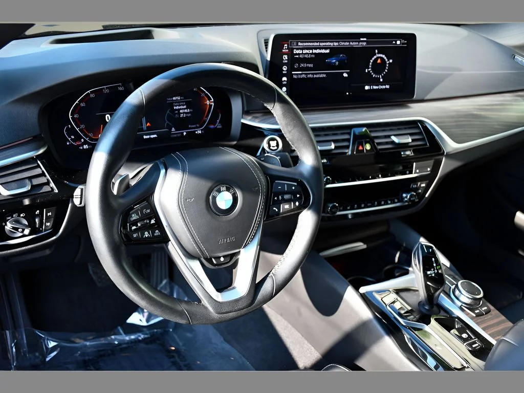 Used 2022 Blue BMW 540i xDrive image 13