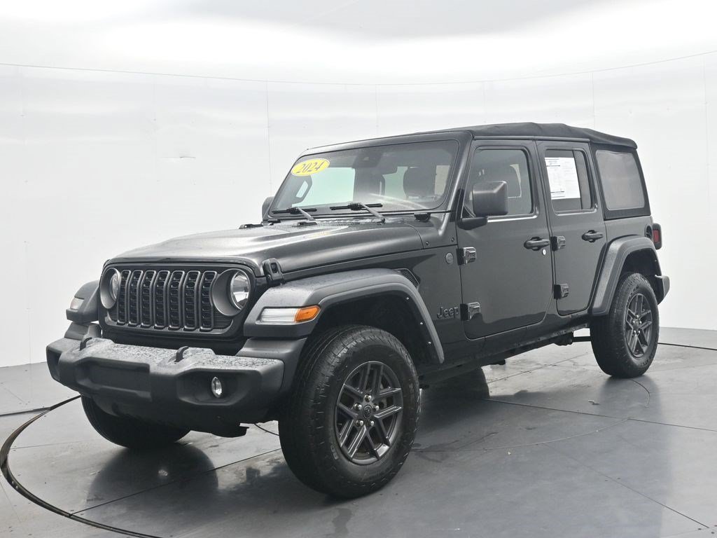 Used 2024 Black Clearcoat Jeep Sport S image 1
