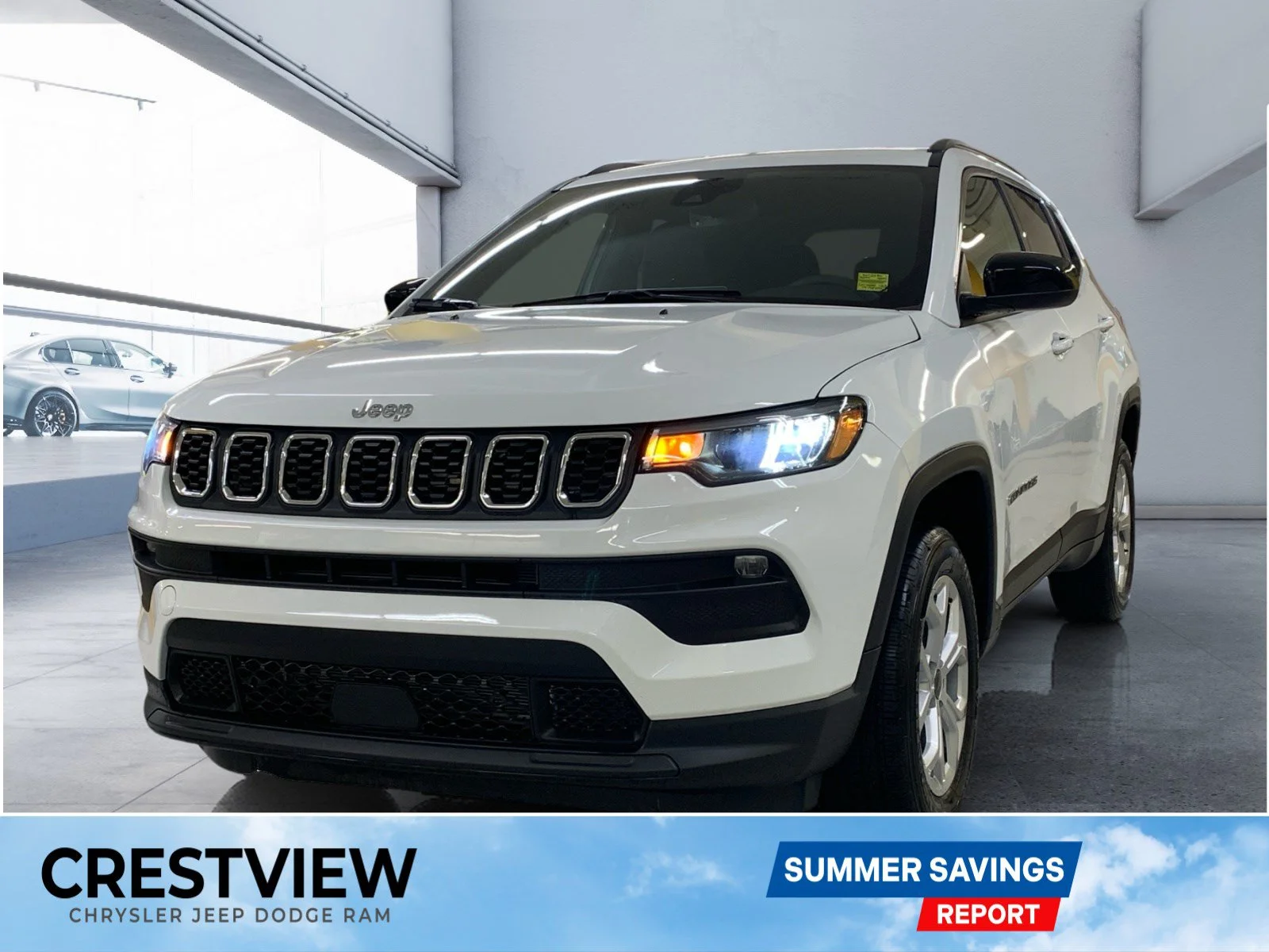 New 2026 Bright White Jeep North image 1