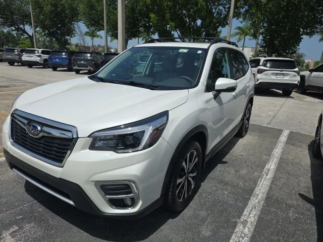 Certified Used 2021 White Subaru Limited image 2