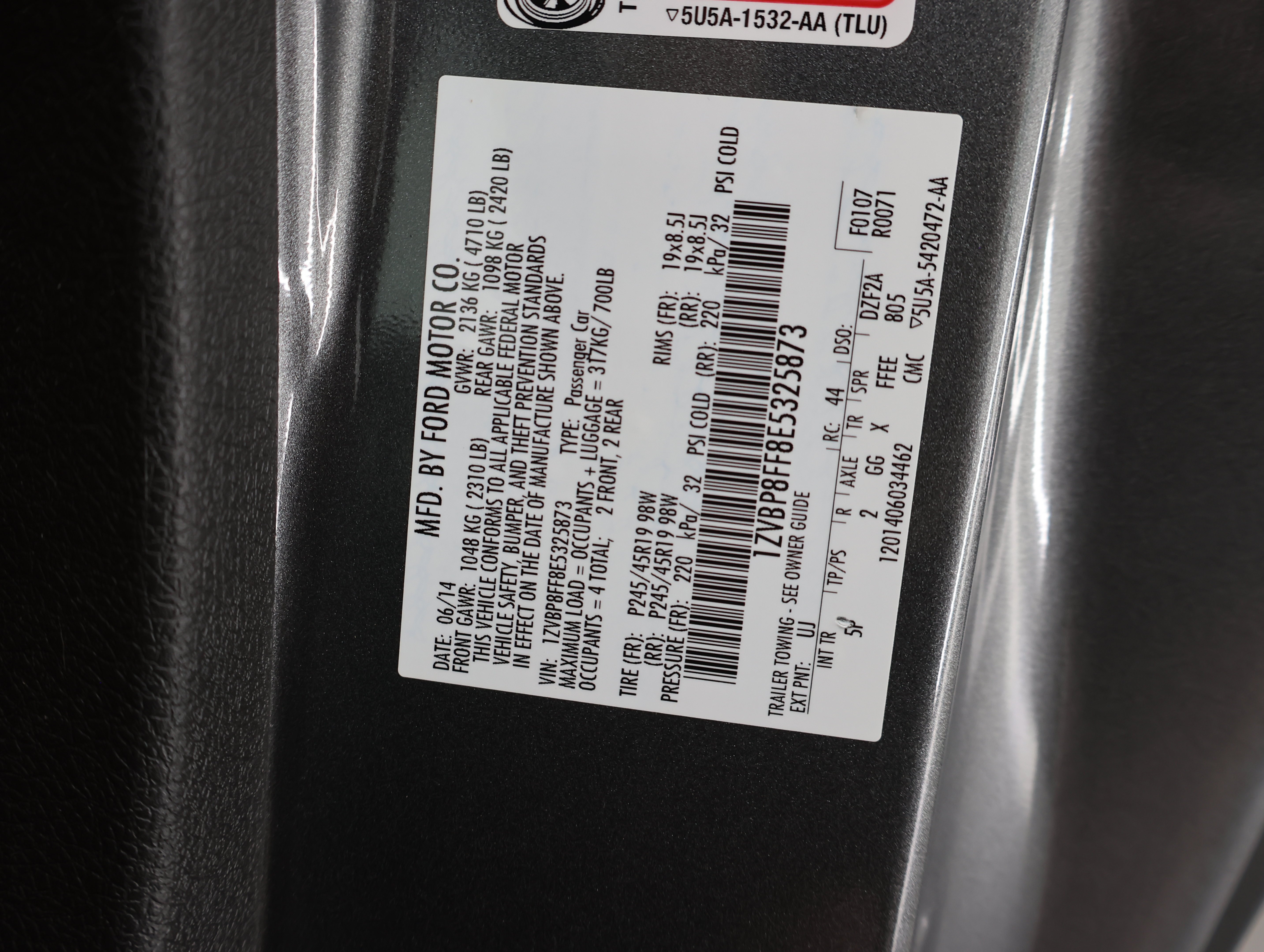 Used 2014 Sterling Gray Metallic Ford GT Premium Convertible: GT PREMIUM-CONVERTIBLE-6 SPEED STICK-HEATED LEATHER-LOW MILES image 46