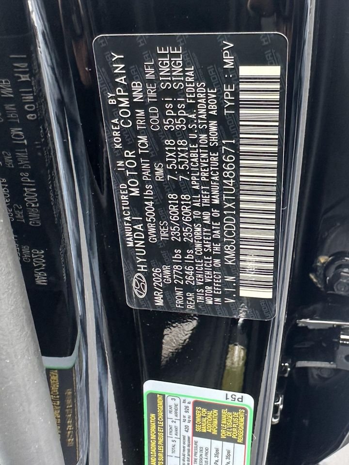 New 2026 Ash Black Hyundai SEL Convenience image 32
