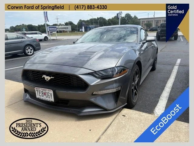 Used 2021 Carbonized Gray Metallic Ford EcoBoost image 1