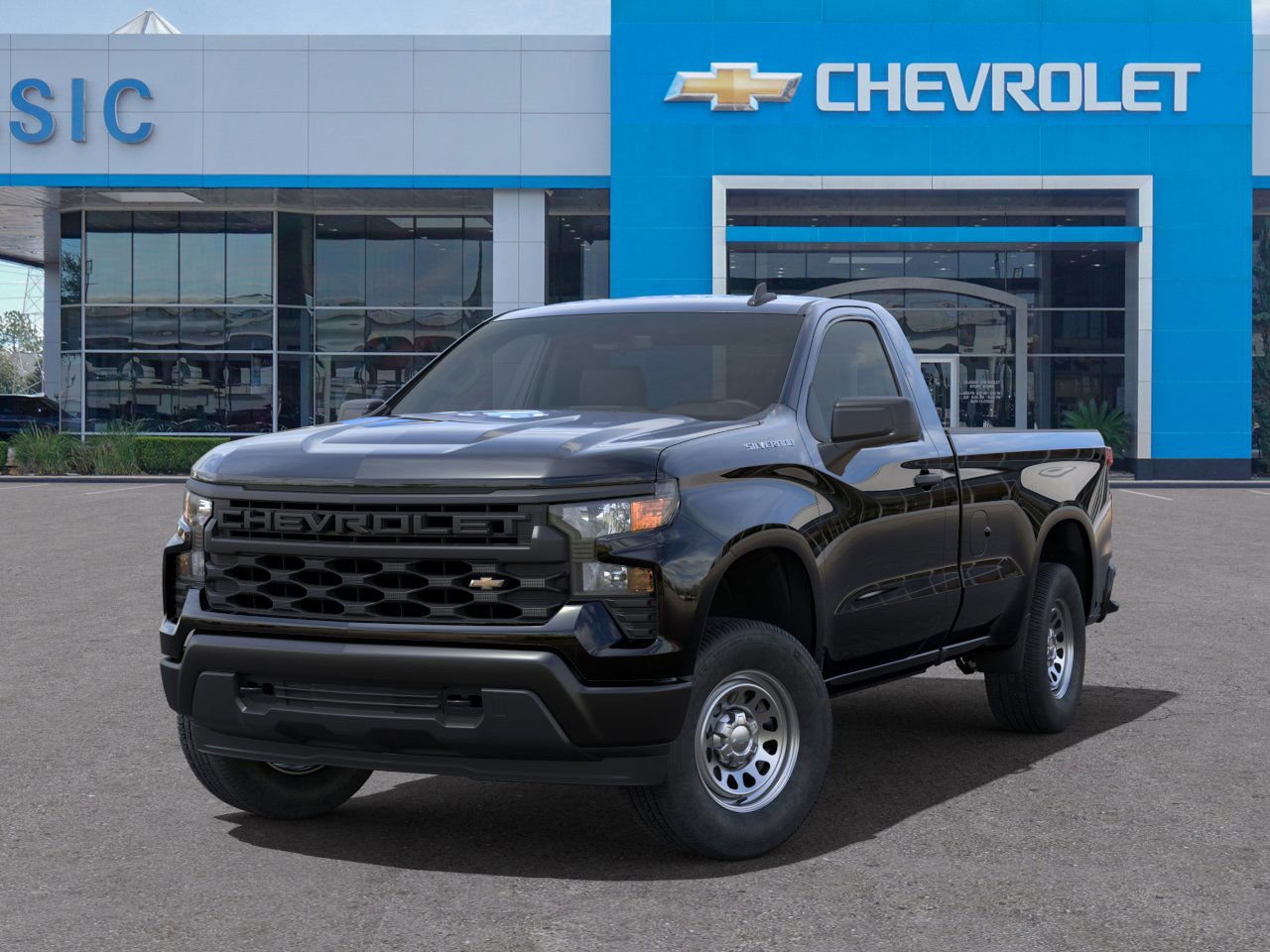 2025 Chevrolet Silverado 1500 WT Black at Classic Elite Chevrolet Hwy 6