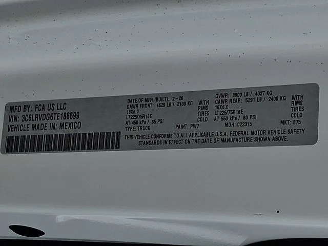 New 2026 White Ram High Roof image 21