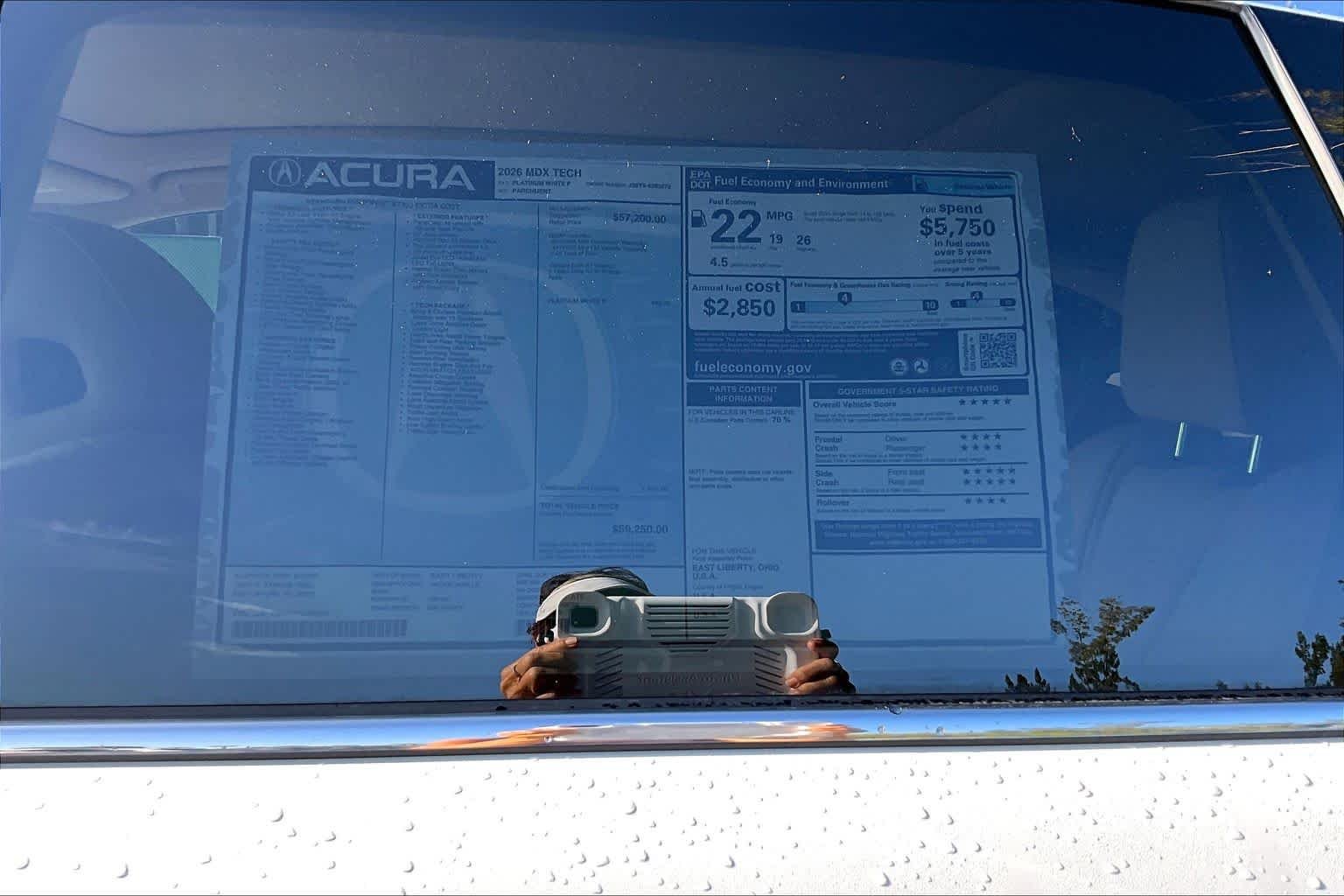 Used 2026 Platinum White Pearl Acura w/Technology Package image 21