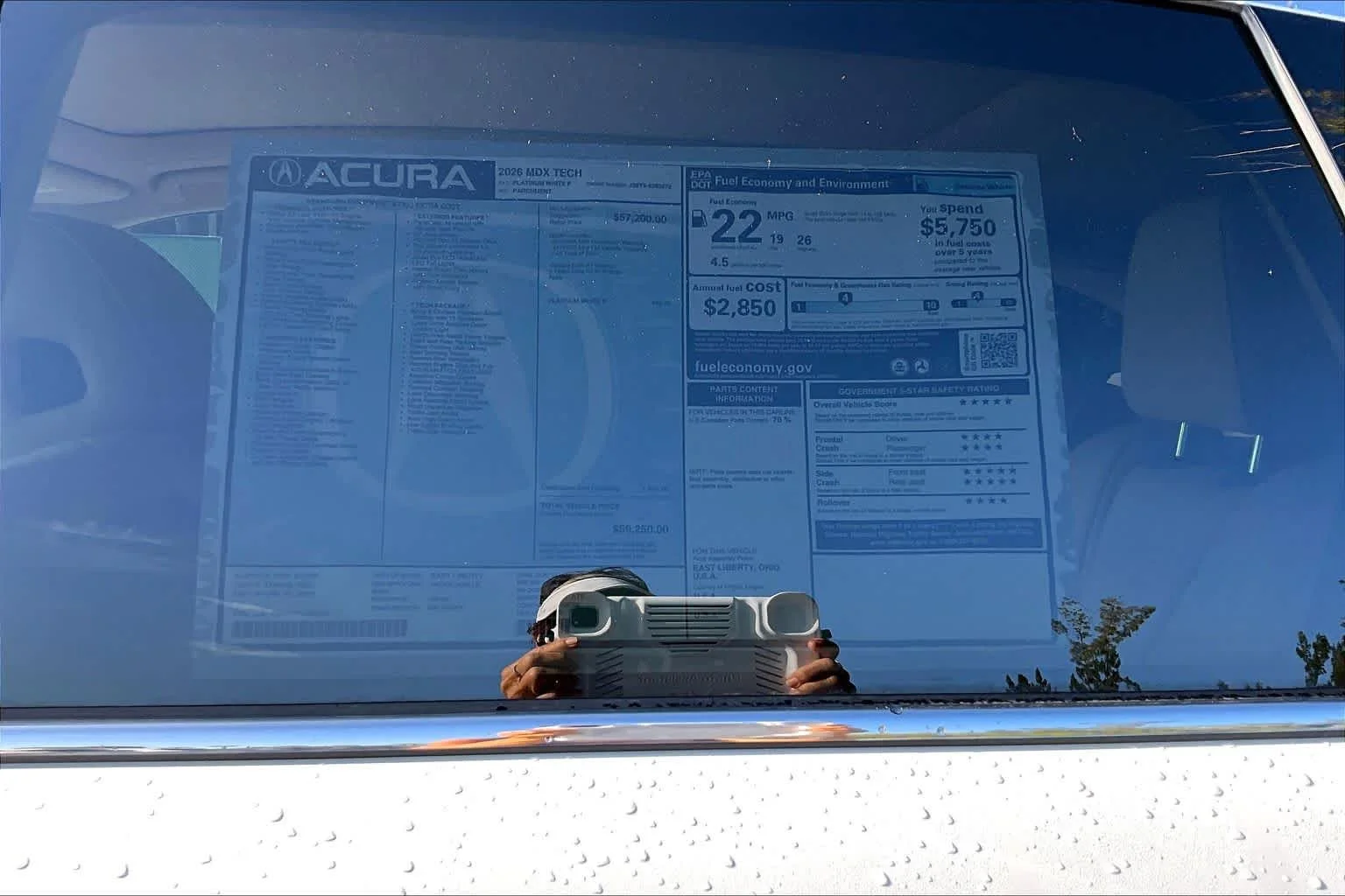 New 2026 Platinum White Pearl Acura w/Technology Package image 21