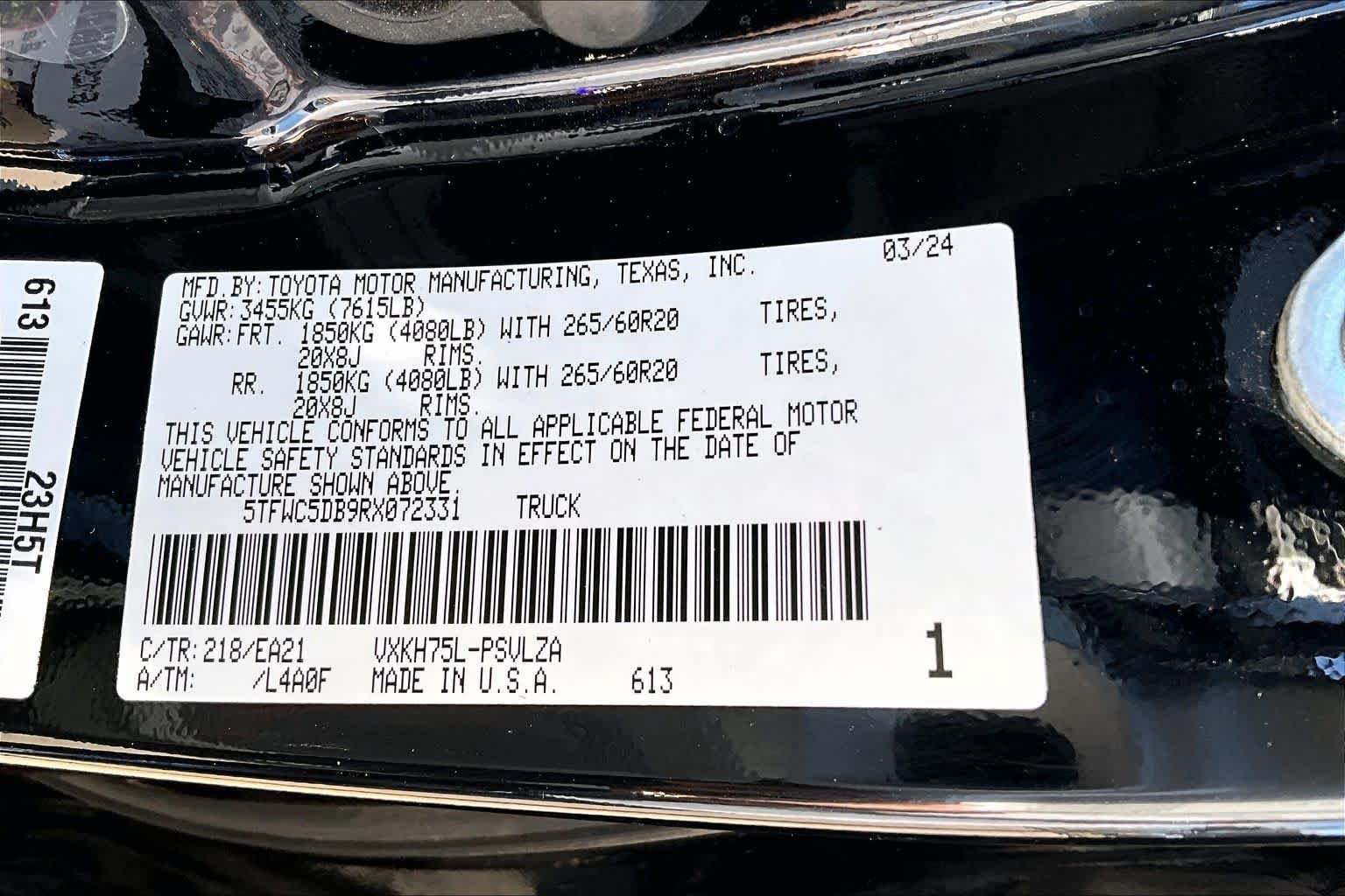 Certified Used 2024 Midnight Black Metallic Toyota Limited Hybrid image 35