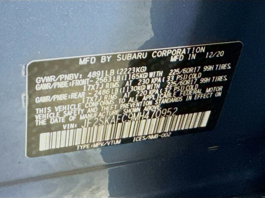 Used 2021 Blue Subaru Premium image 41