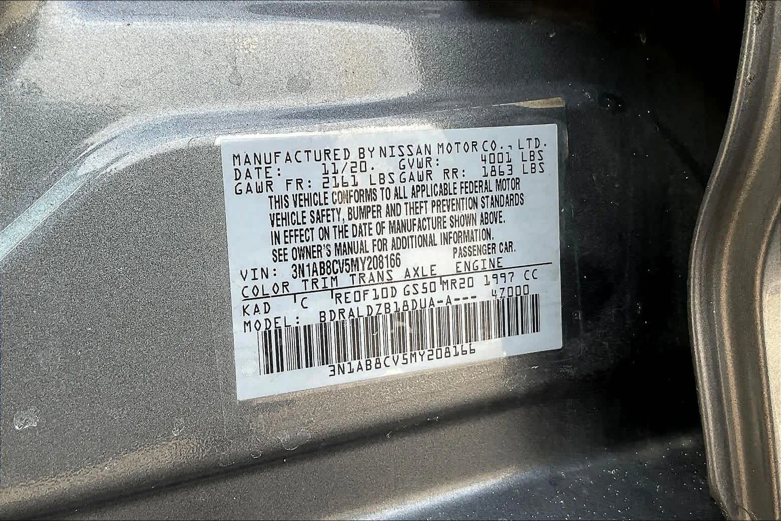 Used 2021 Gun Metallic Nissan SV image 34