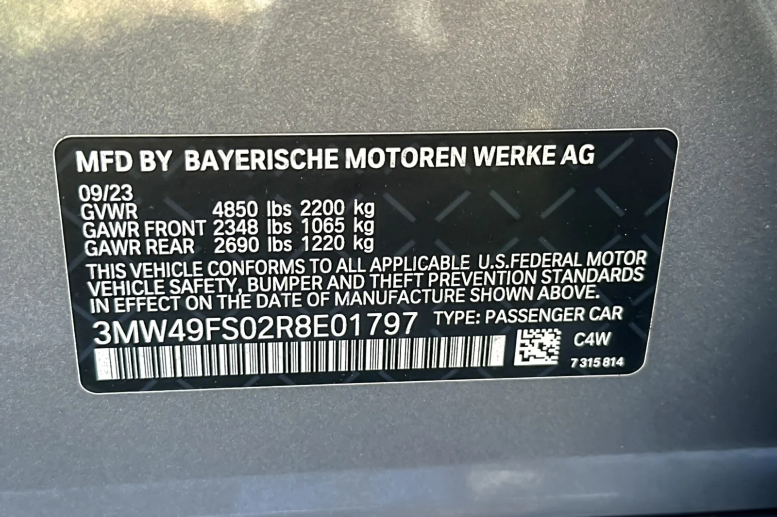 Used 2024 GREY METALLIC BMW M340i image 27
