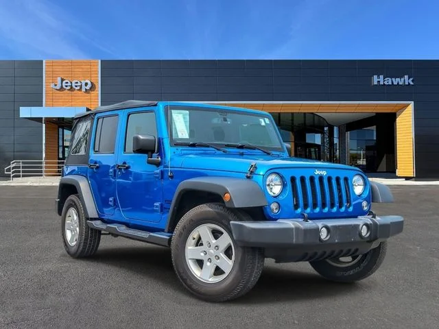 Used 2016 Blue Jeep Unlimited Sport image 1
