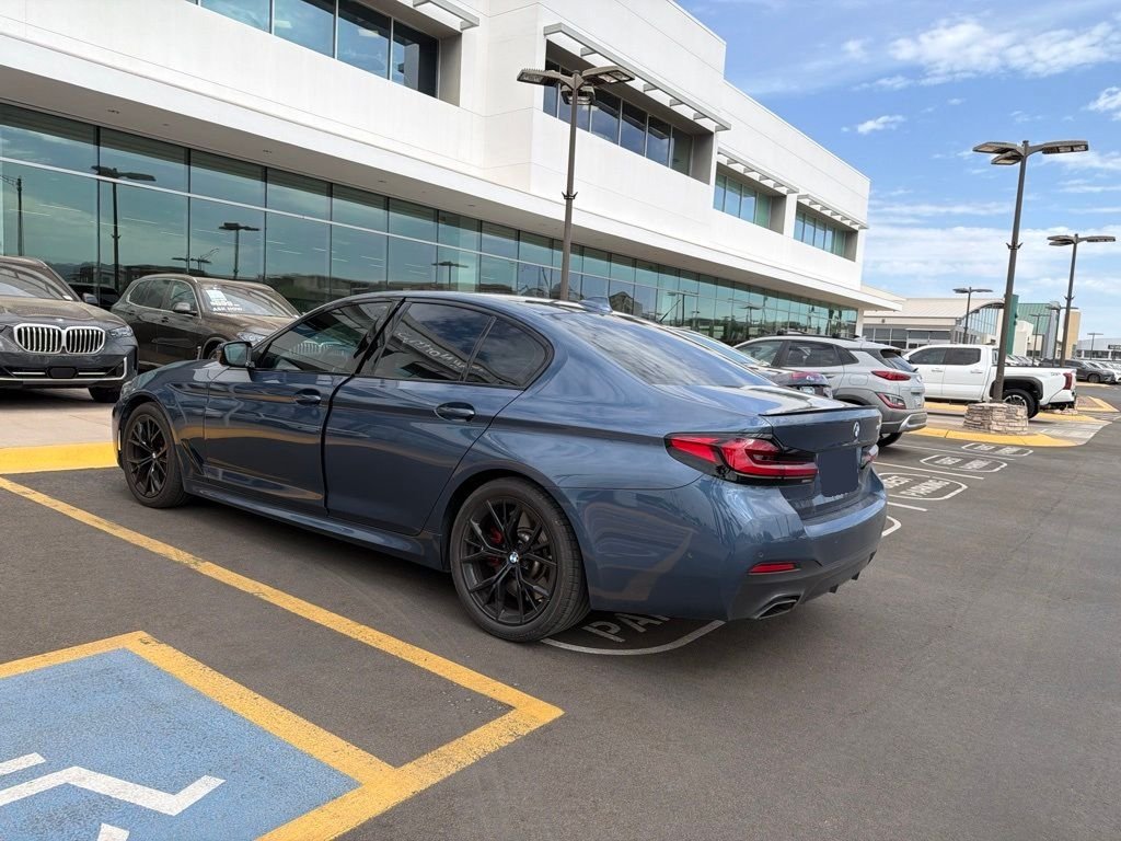 Certified Used 2023 Blue Metallic BMW 540i image 4