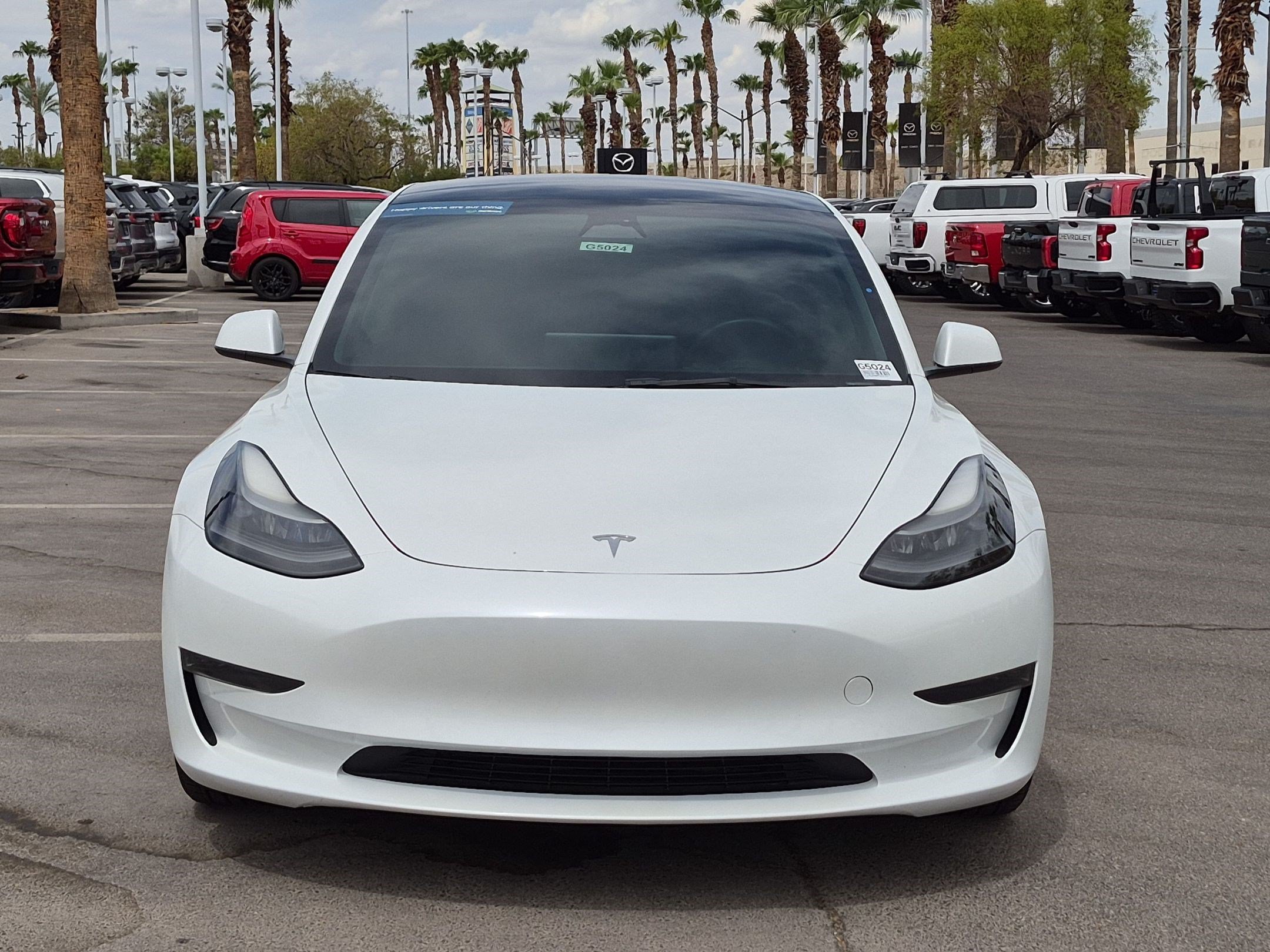 Used 2023 Pearl White Multi-Coat Tesla Base image 8