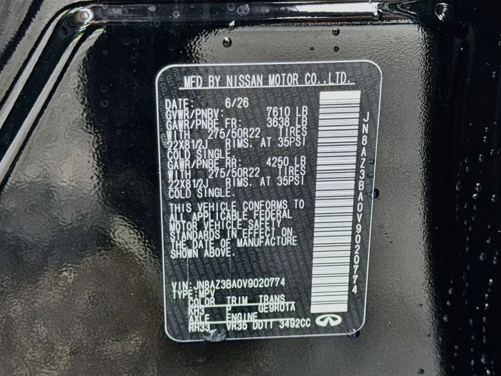 New 2027 BLACK OBSIDIAN INFINITI Luxe 2WD image 35