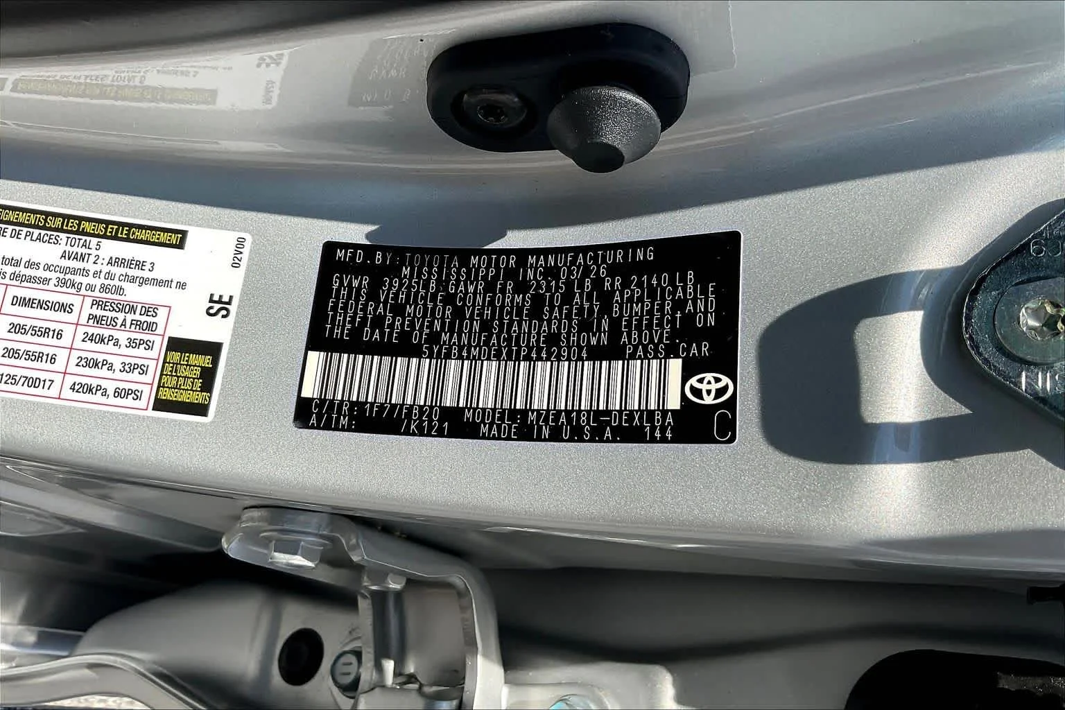 Used 2026 Classic Silver Metallic Toyota LE image 34