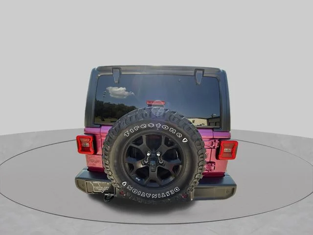 Used 2021 Red Jeep Unlimited Willys image 5