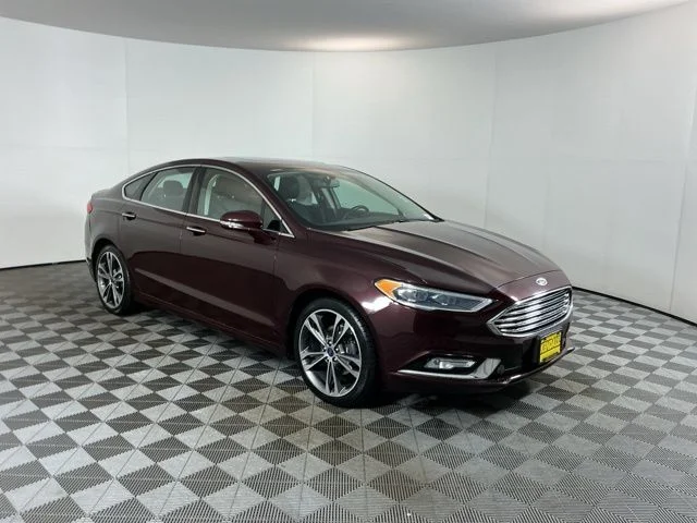 Used 2017 Burgundy Velvet Metallic Tinted Clearcoat Ford Titanium image 3