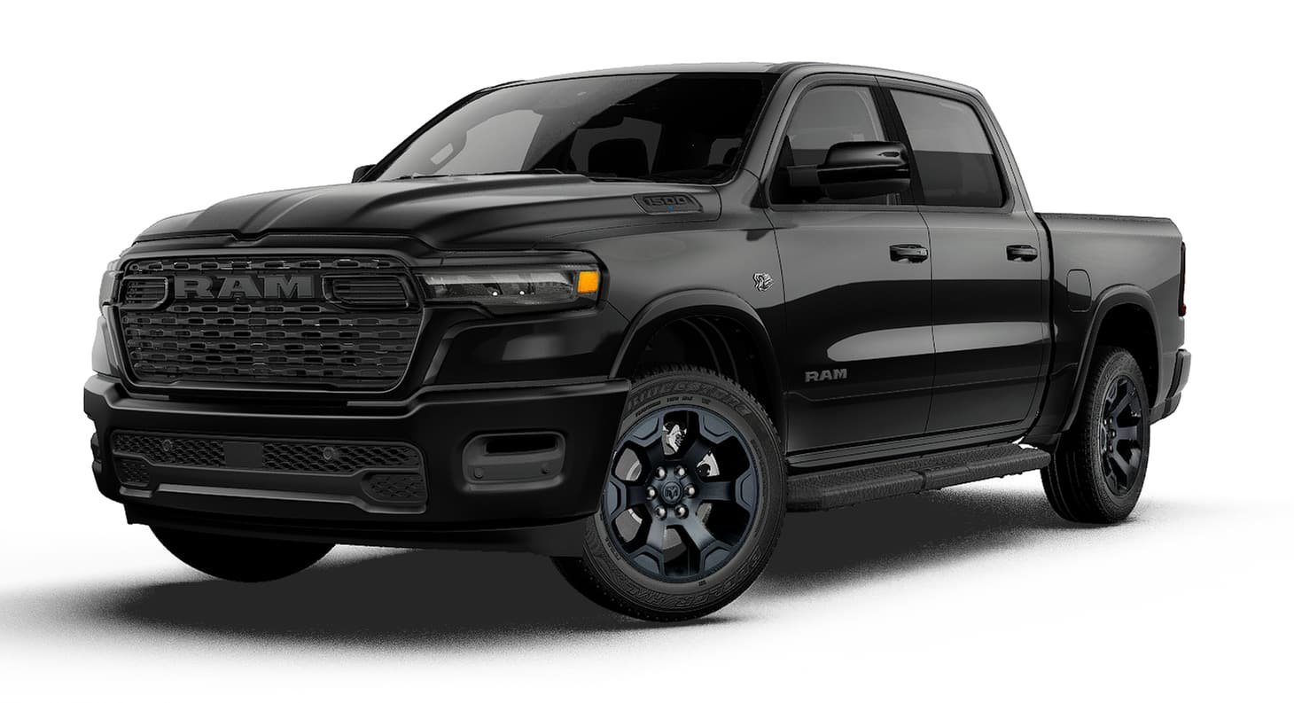 New 2027 Diamond Black Crystal Pearl-Coat Exterior Paint RAM BIG HORN image 1