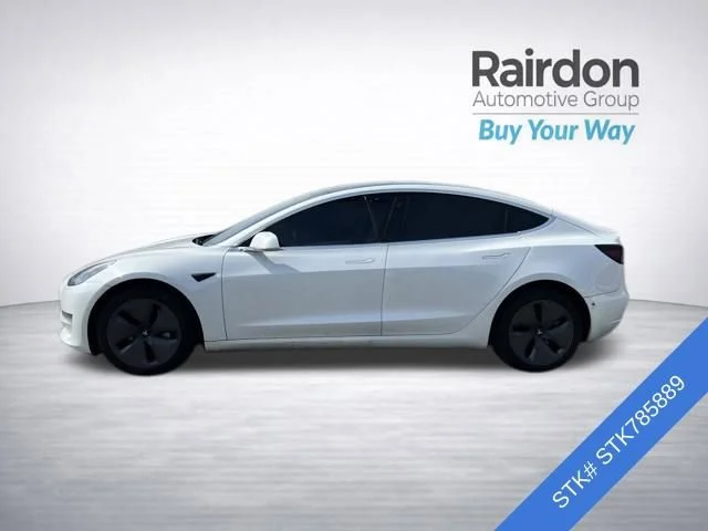 Used 2020 Pearl White Multi-Coat Tesla Standard Range image 4