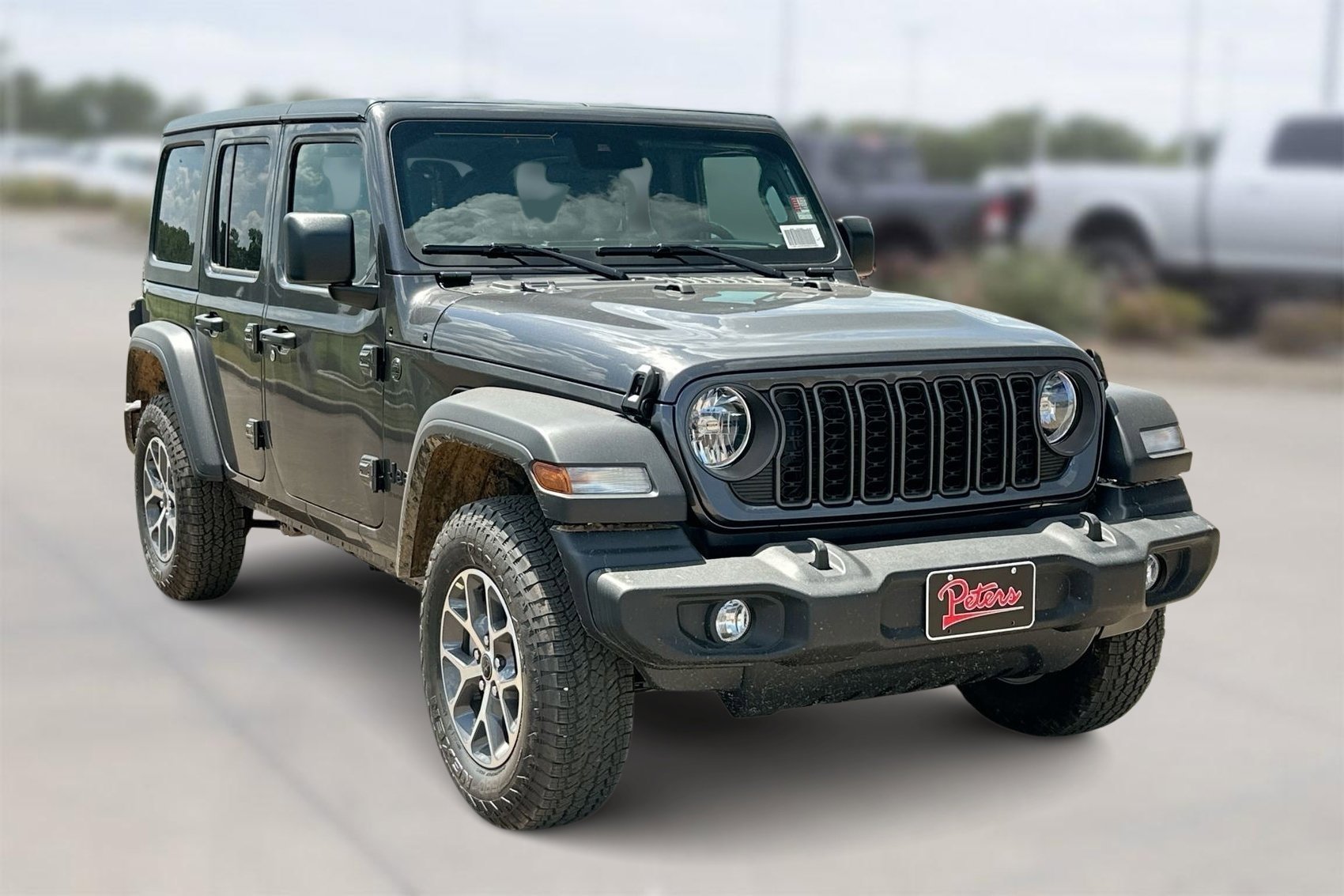 New 2024 Granite Crystal Metallic Clearcoat Jeep Sport S image 1