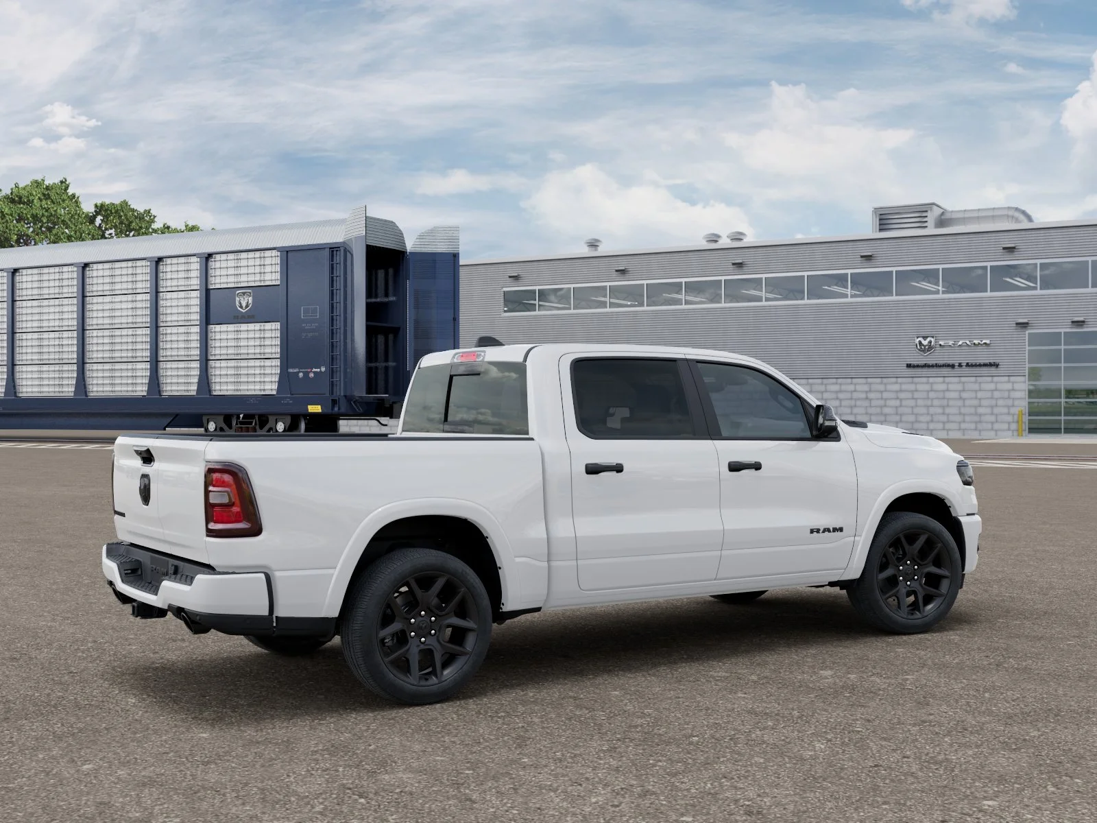 New 2027 Bright White Clear-Coat Exterior Paint RAM Laramie image 2