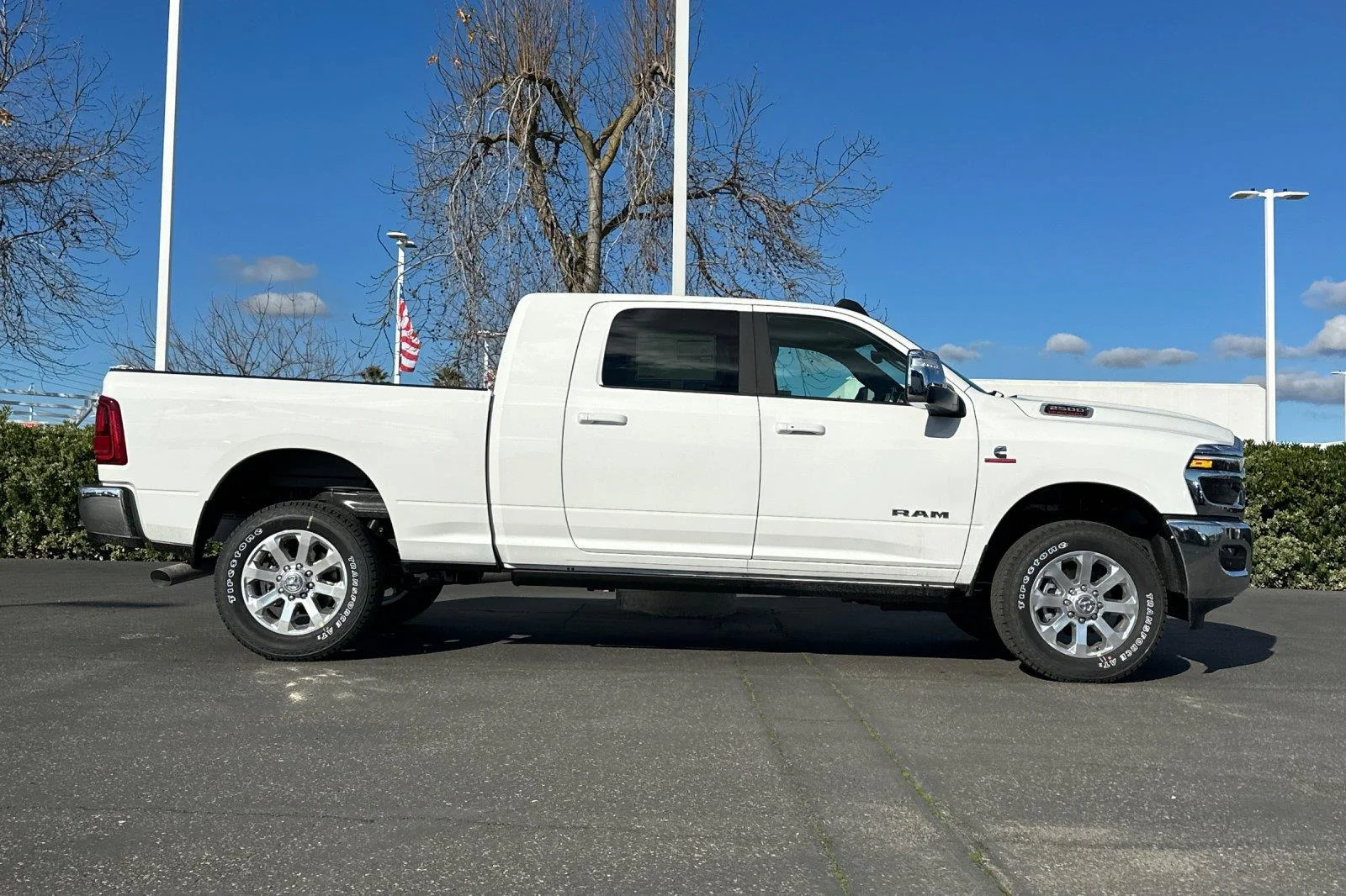 New 2026 Bright White Clear-Coat Exterior Paint RAM Laramie image 2