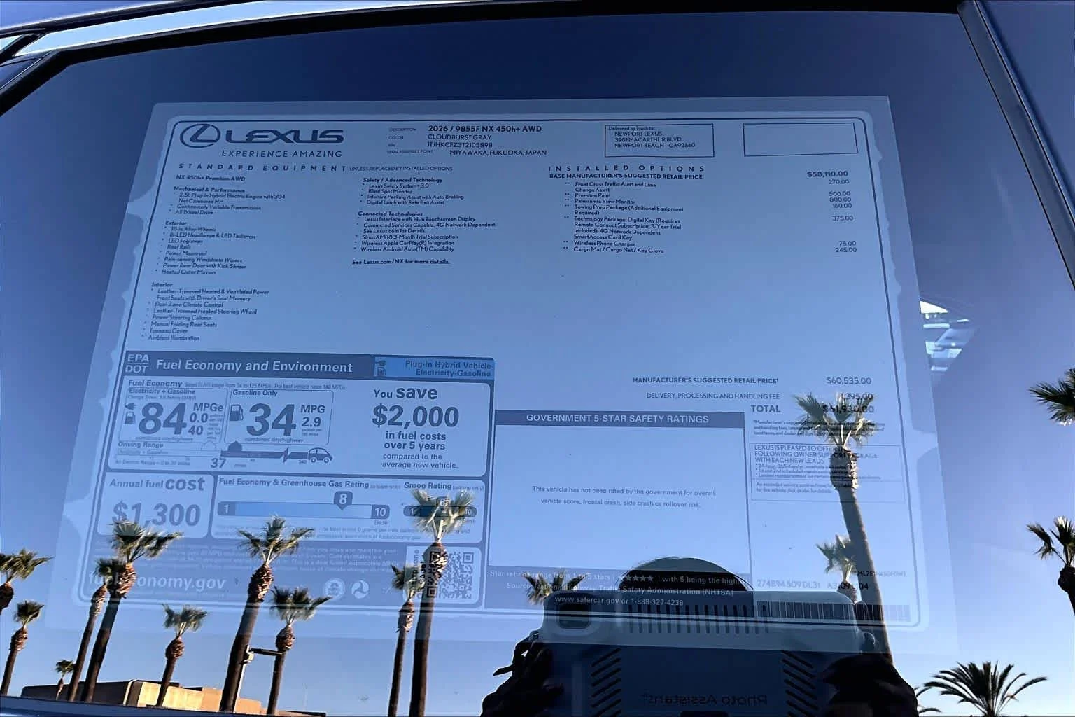 New 2026 Cloudburst Gray Lexus PREMIUM PLUS AWD image 22