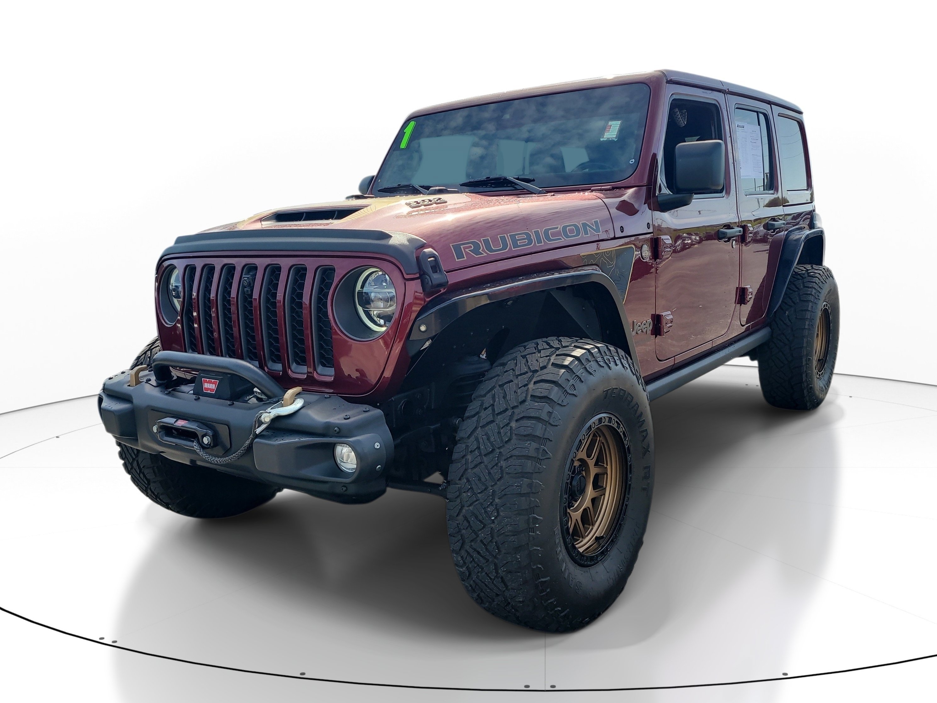 Used 2021 Snazzberry Pearlcoat Jeep Unlimited Rubicon 392 image 3