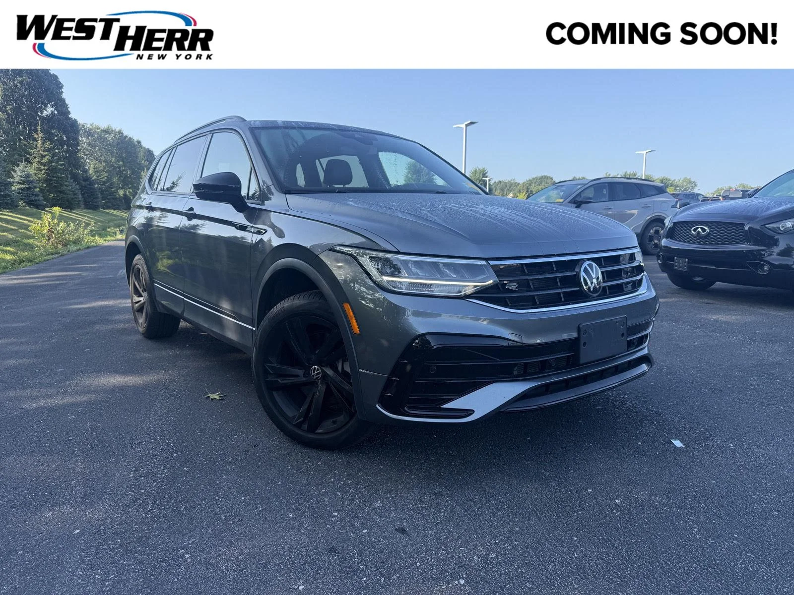 Used 2024 Platinum Gray Metallic Volkswagen SE R-Line Black image 1