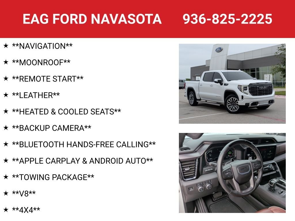 Used 2025 White Frost Tri-Coat GMC Denali Ultimate image 4