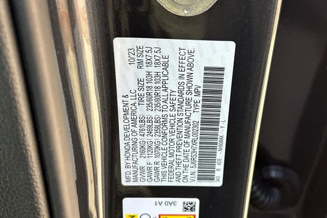 Used 2024 Meteorite Gray Metallic Honda EX-L image 36