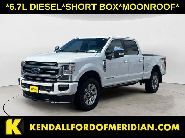 Used 2020 White Metallic Ford Platinum image 1