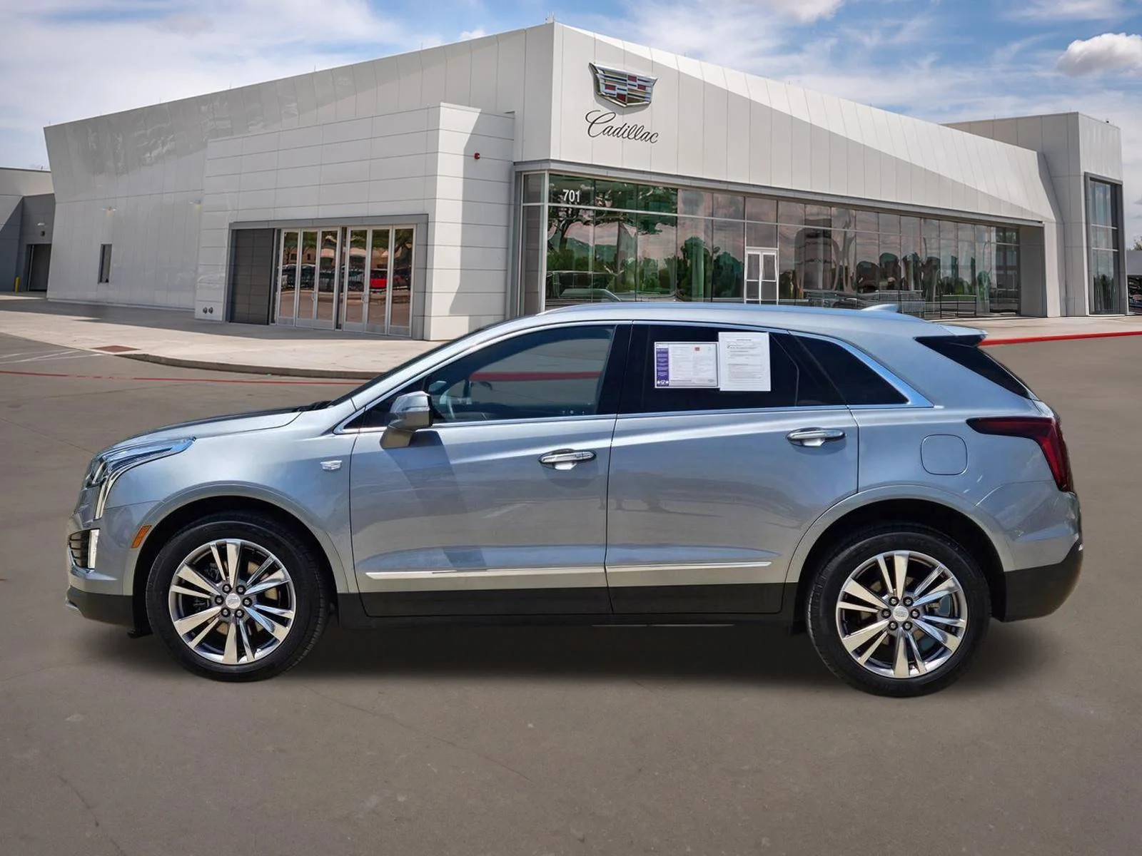 Used 2025 Argent Silver Metallic Cadillac AWD Premium Luxury image 3
