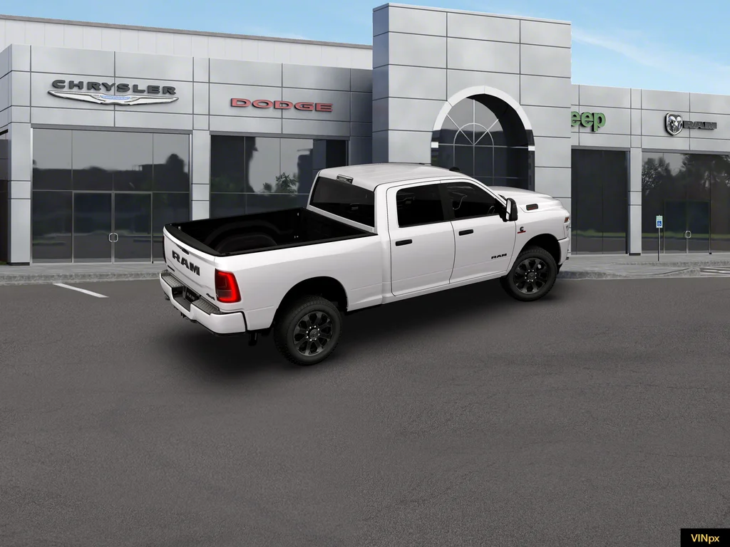 New 2026 Bright White Clear-Coat Exterior Paint RAM Big Horn Night Edition image 5
