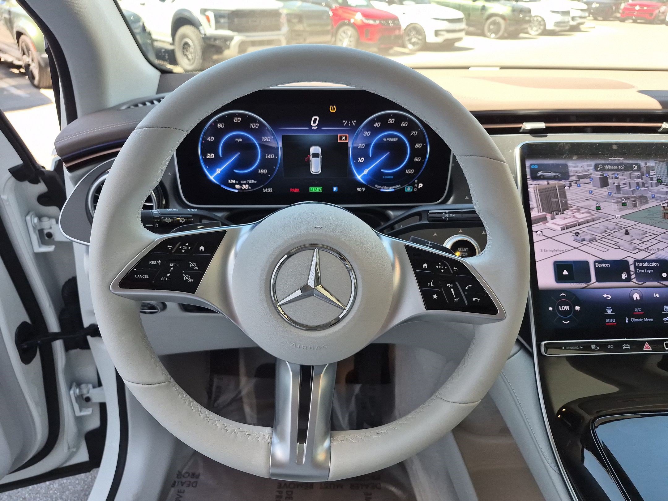 Certified Used 2023 MANUFAKTUR Diamond White Metallic Mercedes-Benz EQE 350 image 16