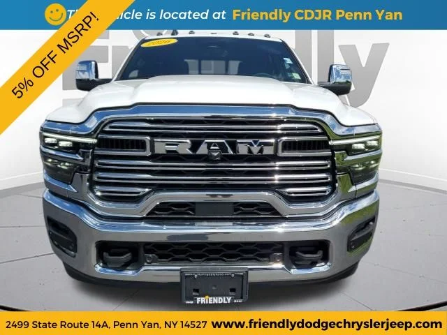 New 2026 Bright White Clear-Coat Exterior Paint RAM Laramie image 8