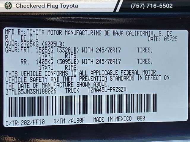 Used 2025 Black Toyota SR5 image 21