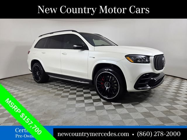 Certified Used 2021 White Mercedes-Benz GLS 63 AMG® image 1