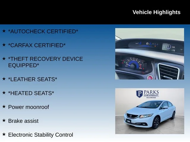 Used 2014 White Honda EX-L image 4