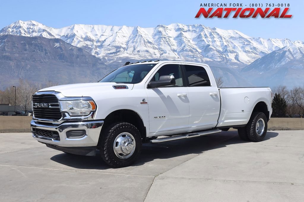 Used 2021 Bright White Clearcoat Ram Big Horn image 1