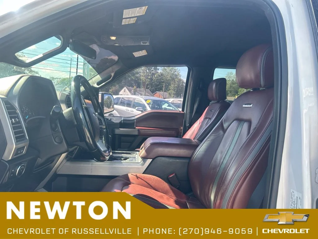 Used 2018 White Platinum Clearcoat Metallic Ford Platinum image 4