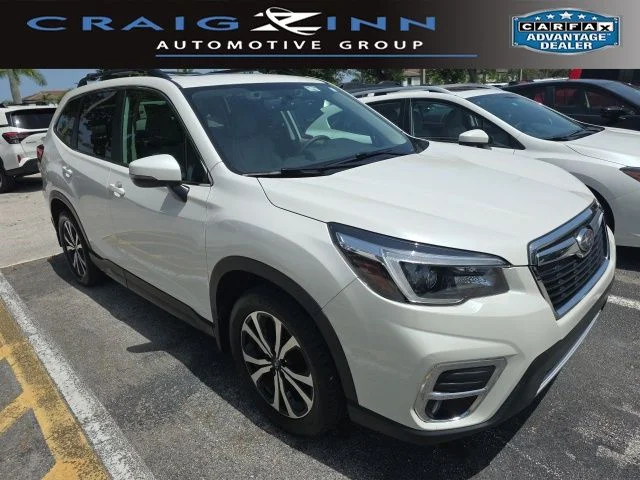 Certified Used 2021 White Subaru Limited image 1