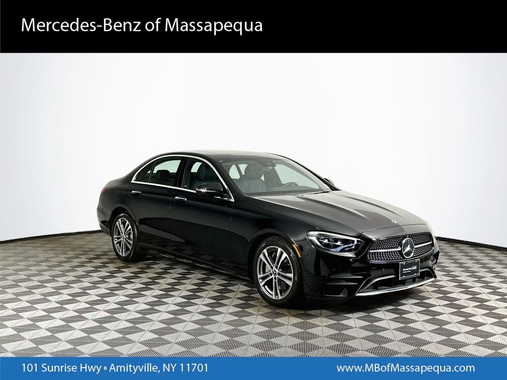 Certified Used 2023 Black Mercedes-Benz E 350 image 1