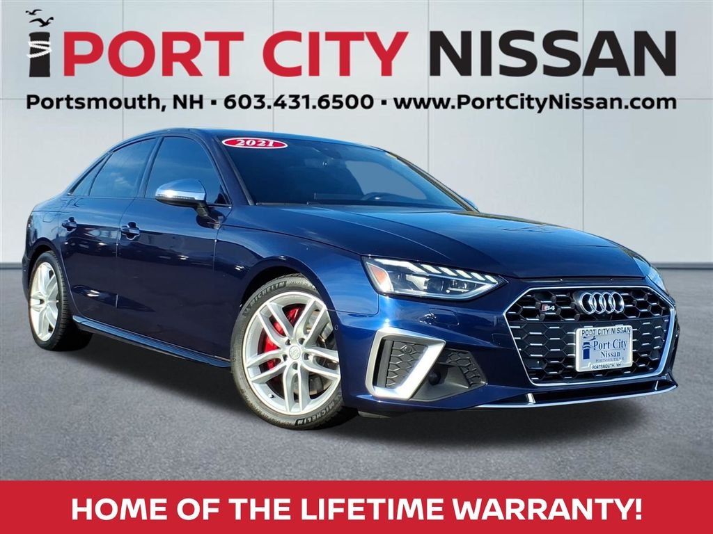 Used 2021 Navarra Blue Metallic Audi 3.0T Prestige w/ s-sport & navigation image 1