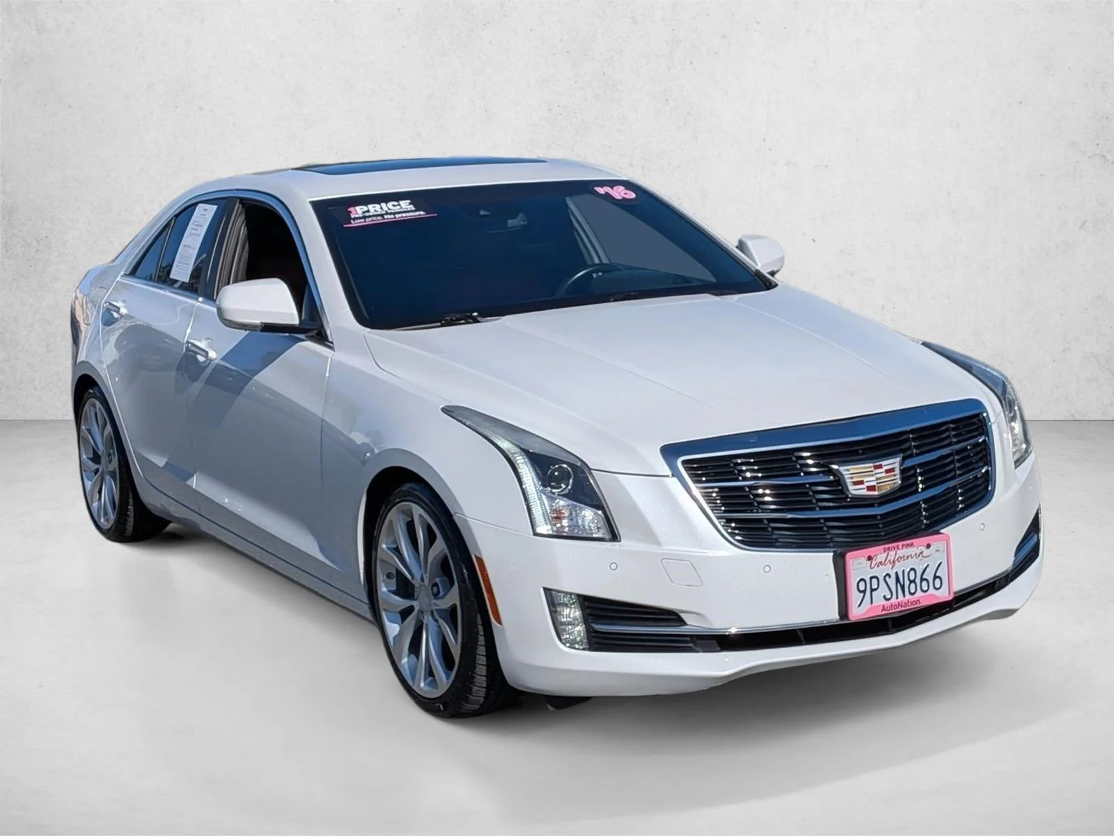 Used 2016 Crystal White Tricoat Cadillac Premium Collection RWD image 3