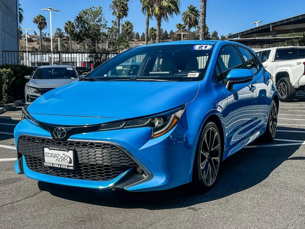 Used 2021 Blue Toyota XSE image 3