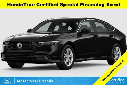 Certified Used 2023 Crystal Black Pearl Honda LX image 1
