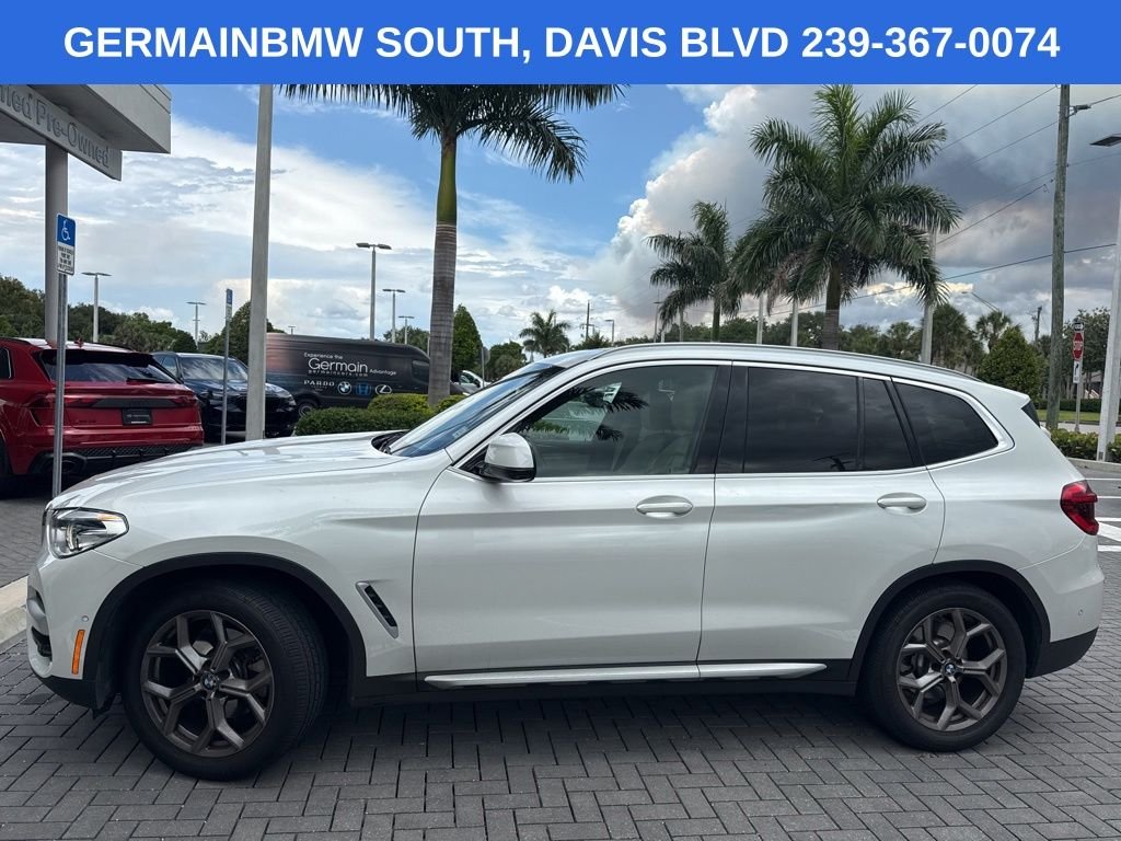 Used 2021 White Metallic BMW xDrive30i image 3