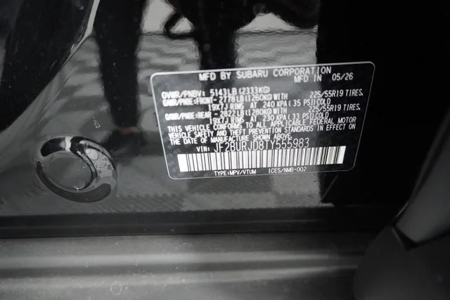 New 2026 CRYSTAL BLACK SILICA Subaru Touring XT image 12